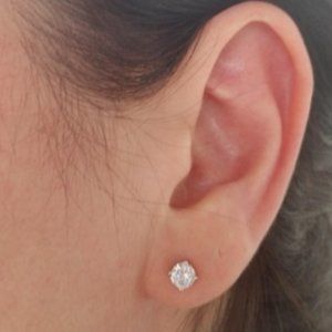 925 Sterling Silver Stud Earrings 6mm